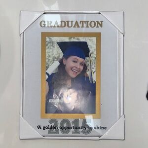 Graduation 2015 Photo Frame with Gold Accent